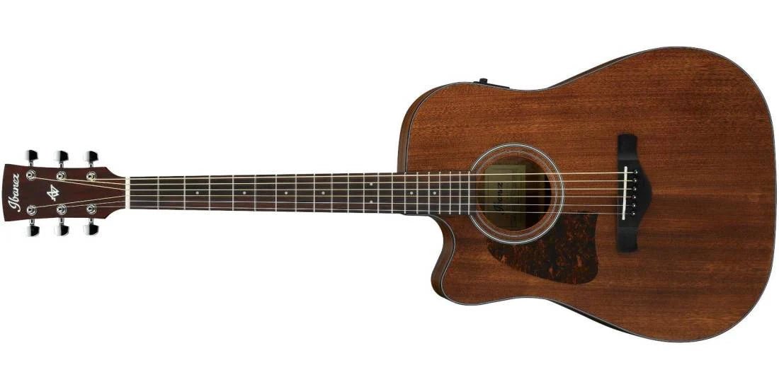 Ibanez AW54LCE Cutaway Dreadnought Lefty Acoustic/Electric Guitar - Open Pore Natural by Hoshino