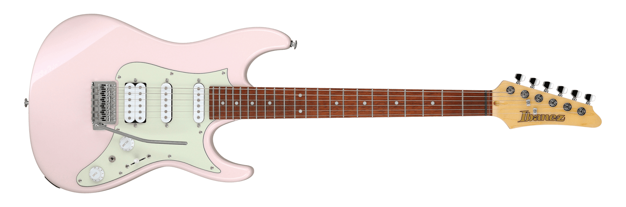 Ibanez AZES Standard Electric Guitar, Pastel Pink by Hoshino
