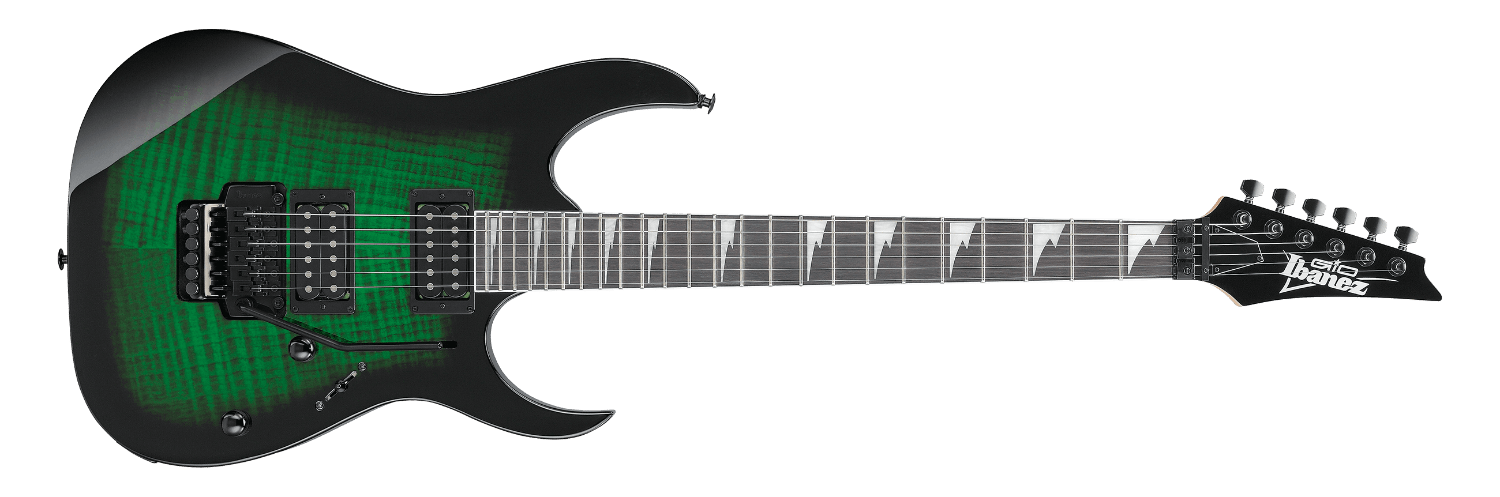 Ibanez Gio GRG320 Electric Guitar, Transparent Emerald Burst by Hoshino