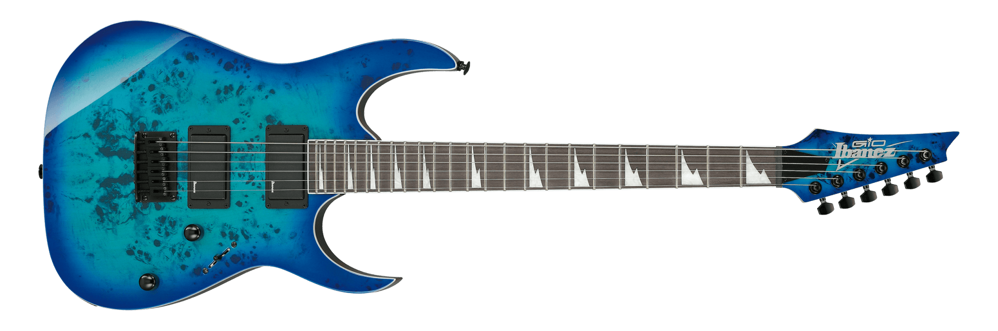 Ibanez Gio GRGR221PA RG Series, Aqua Burst by Hoshino