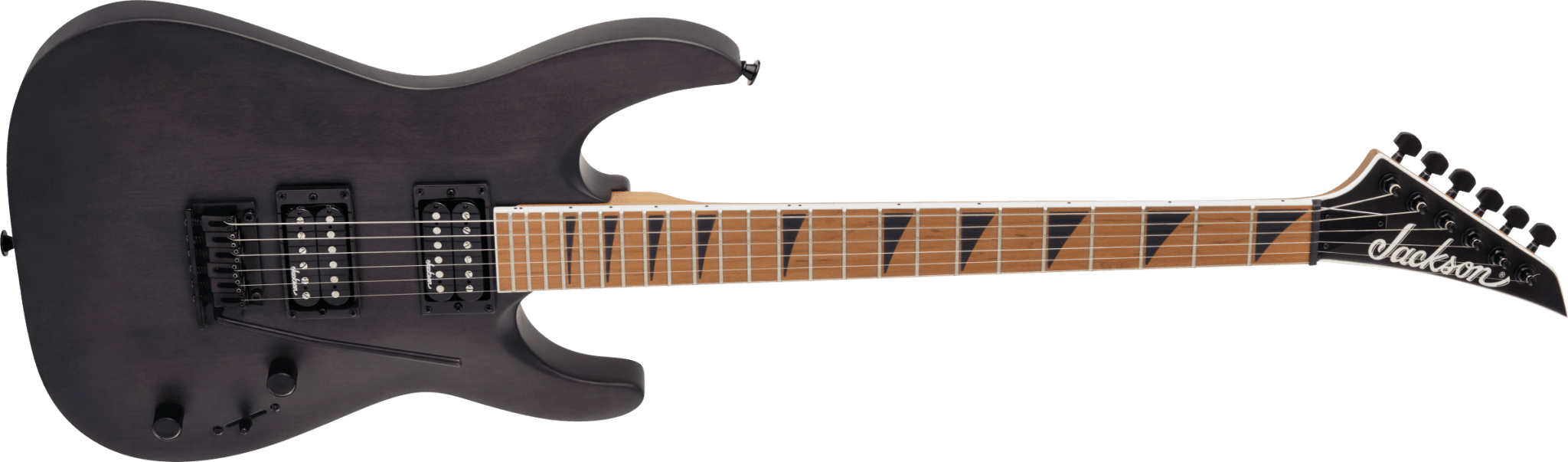Jackson JS Series Dinky® Arch Top JS24 DKAM, Caramelized Maple Fingerboard, Black Stain by FMIC