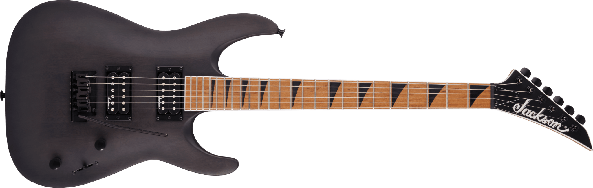 Jackson JS Series Dinky® Arch Top JS24 DKAM, Caramelized Maple Fingerboard, Black Stain by FMIC
