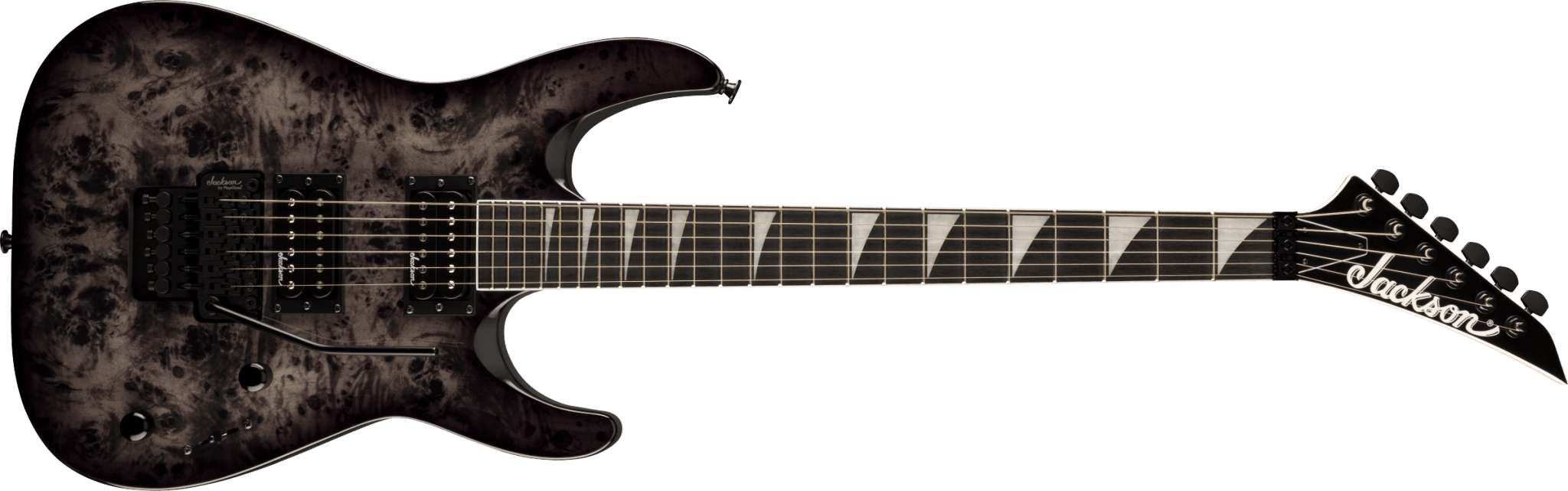 Jackson JS Series Dinky® JS32 DKAP, Amaranth Fingerboard, Transparent Black by FMIC
