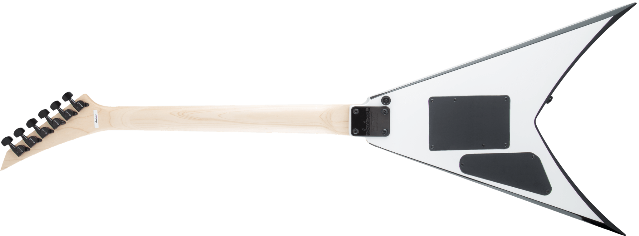 Jackson JS Series King V™ JS32, Amaranth Fingerboard, White with Black Bevels by FMIC