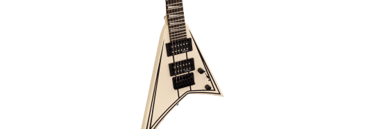 Jackson JS Series RR Minion JS1XM, Amaranth Fingerboard, Snow White with Black Pin Stripes by FMIC