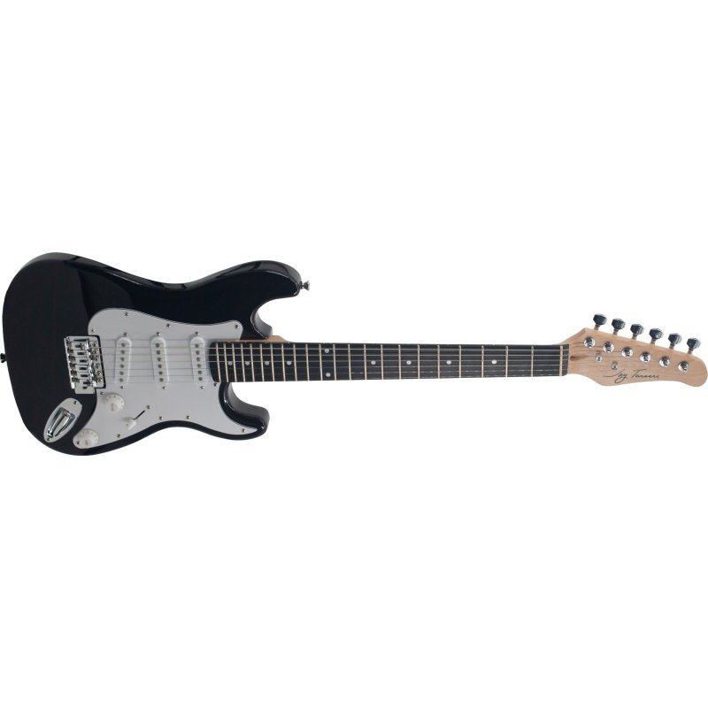 Jay Turser 3/4 Size S - Style Lightweight Electric Guitar, Black by Coast Music