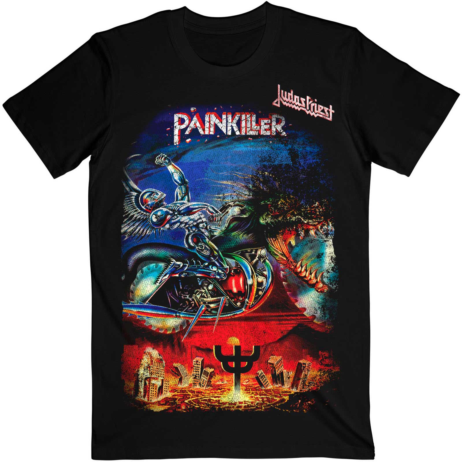 JUDAS PRIEST UNISEX T - SHIRT: PAINKILLER by Rock Off Trade