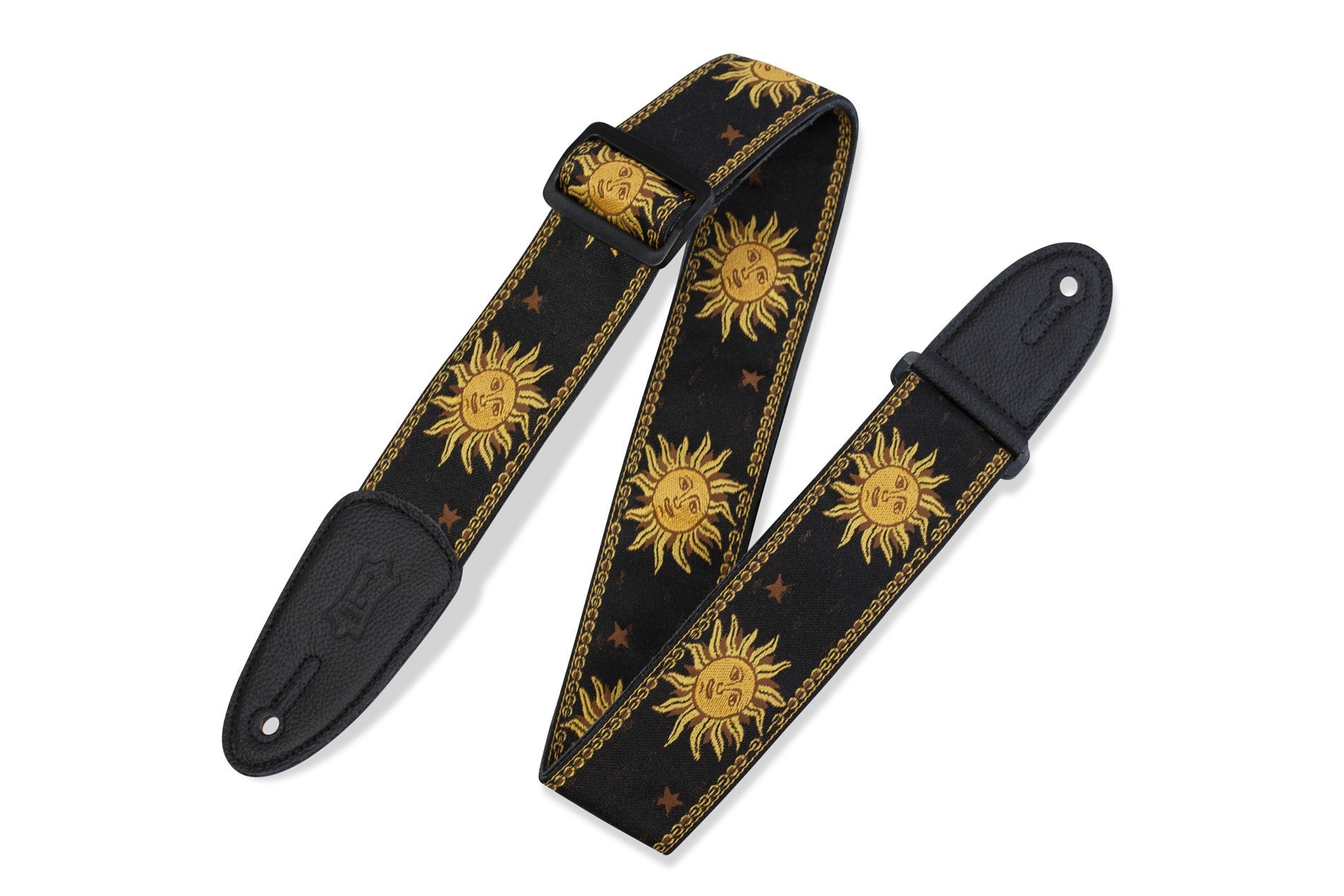 Levy's Sun Design Jacquard Weave 2" Guitar Strap by Levy's Leathers
