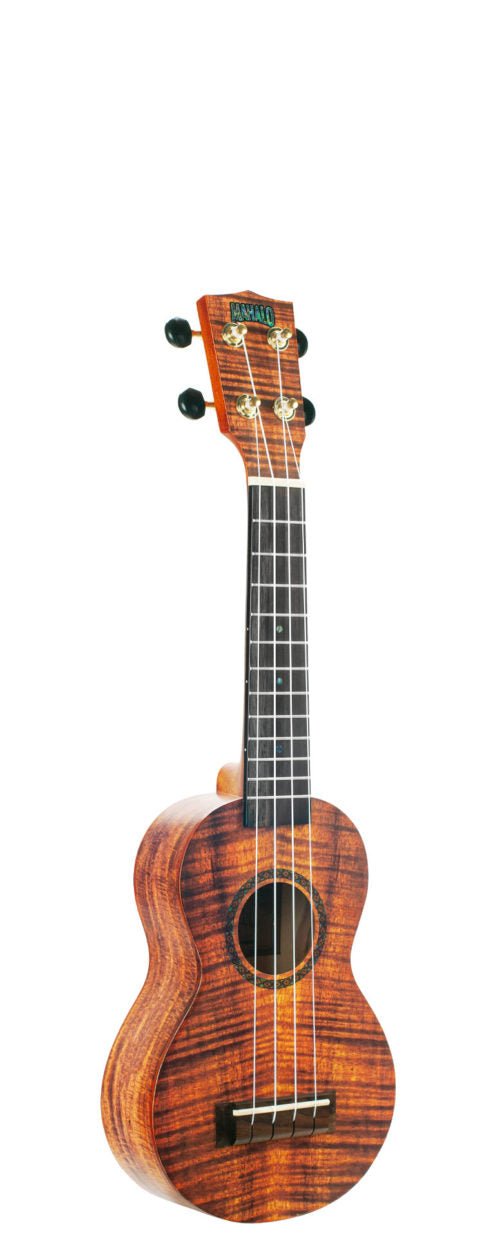 Mahalo Ukuleles Artist Elite Series Photo Flame Koa Soprano Ukulele With Bag, Matt Finish by Coast Music