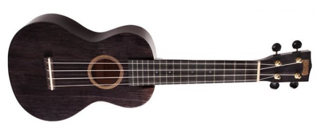 Mahalo Ukuleles Hano Concert Ukulele Translucent Black by Coast Music