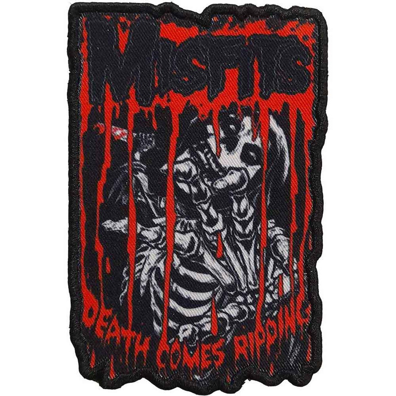 Misfits Standard Patch: Death Comes Ripping by Rock Off Trade