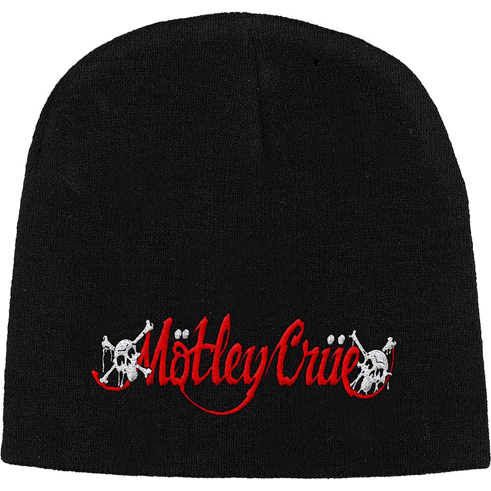 Motley Crue Unisex Beanie Hat: Dr Feelgood Logo by Rock Off Trade