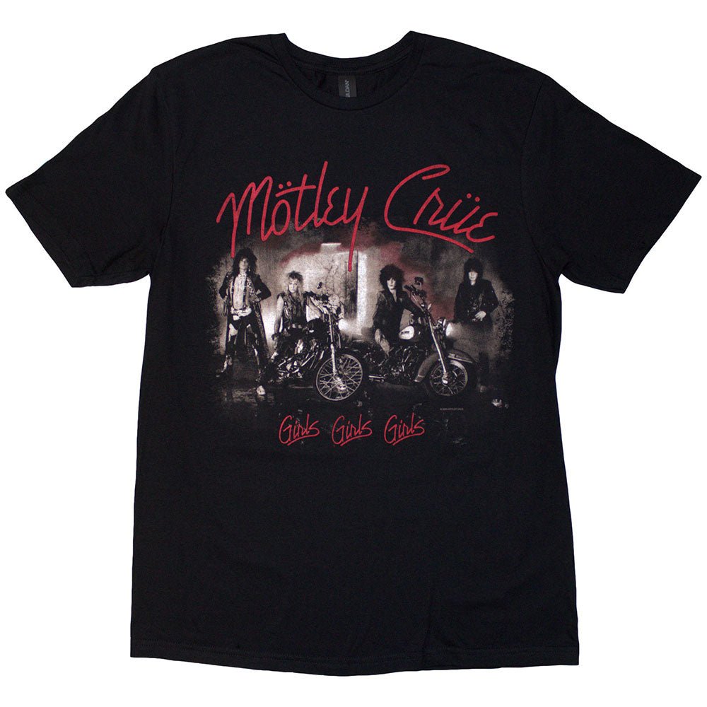 Motley Crue Unisex T-Shirt Girls, Girls, Girls Vintage (Black) by Rock Off Trade