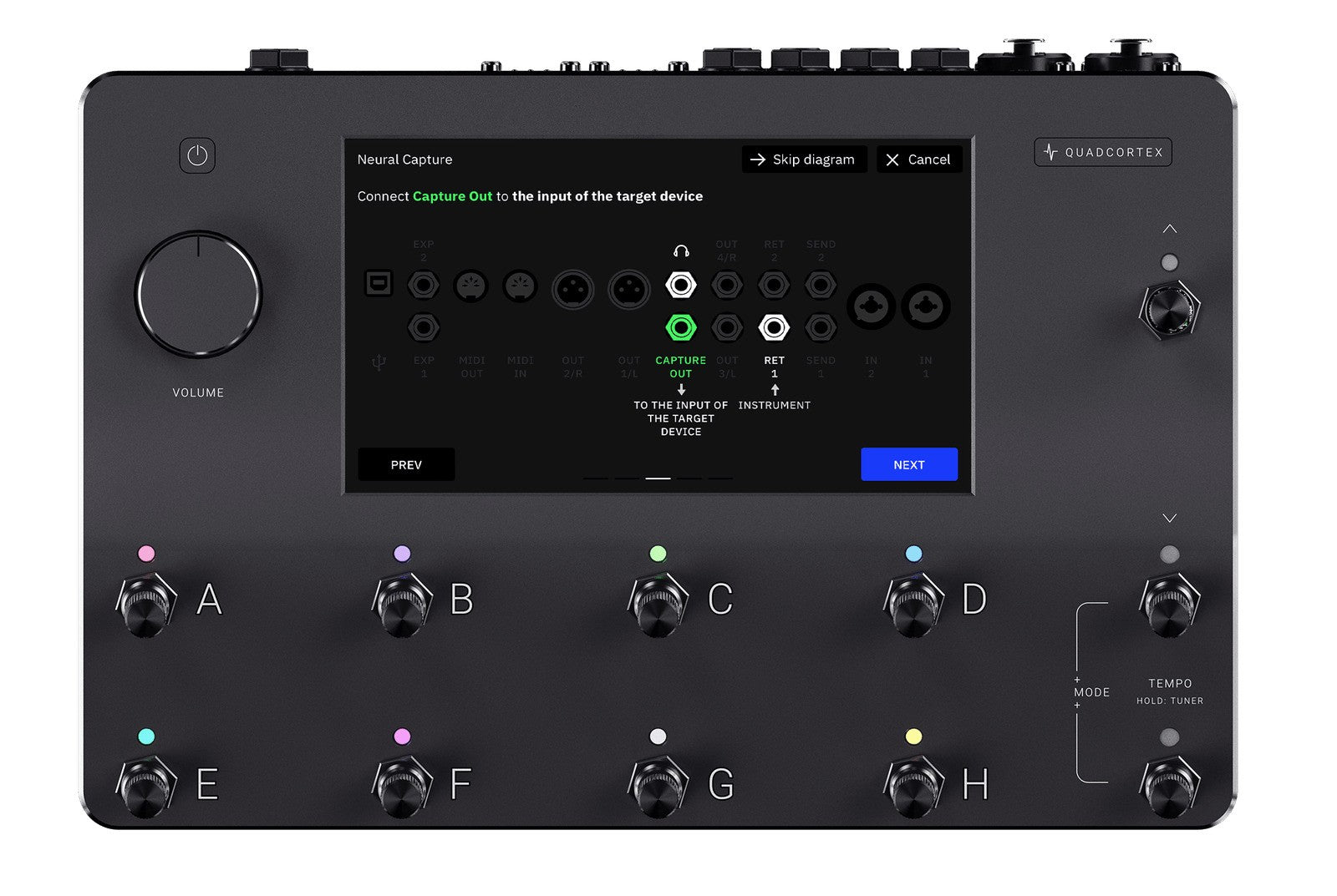 Neural DSP Quad Cortex Quad - Core Digital Effects Modeler / Profiling Pedal by B&J
