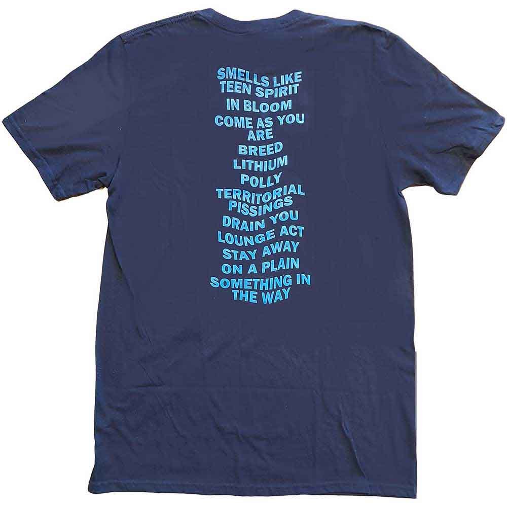 Nirvana Unisex T-Shirt Nevermind (Back Print) by Rock Off Trade