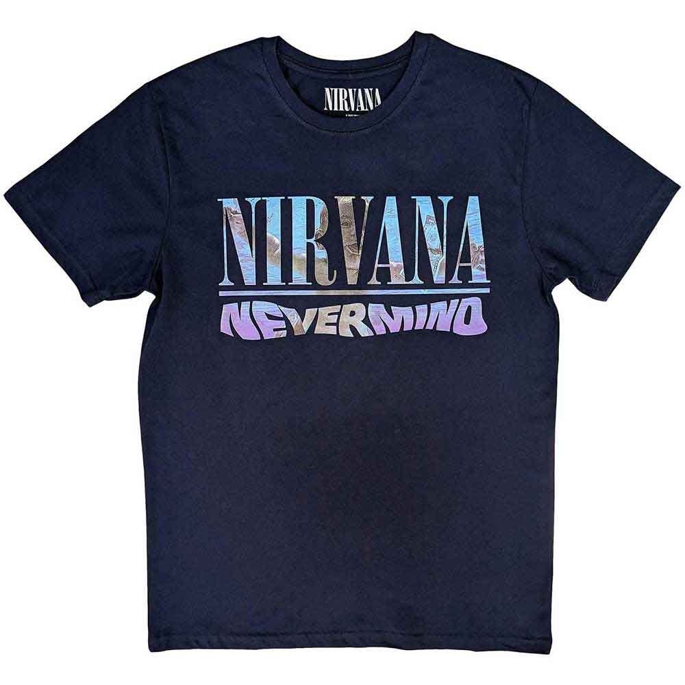 Nirvana Unisex T-Shirt Nevermind (Back Print) by Rock Off Trade