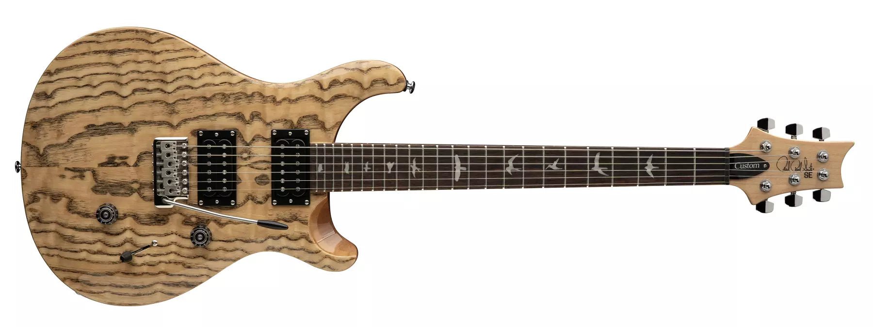 Paul Reed Smith PRS Limited Edition SE Custom 24 Burled Ash Electric Guitar with Gigbag - Natural by PRS