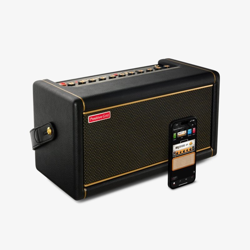 Positive Grid Spark 2 50 - Watt Smart Guitar Practice Amp & Bluetooth Speaker, Black by Coast Music