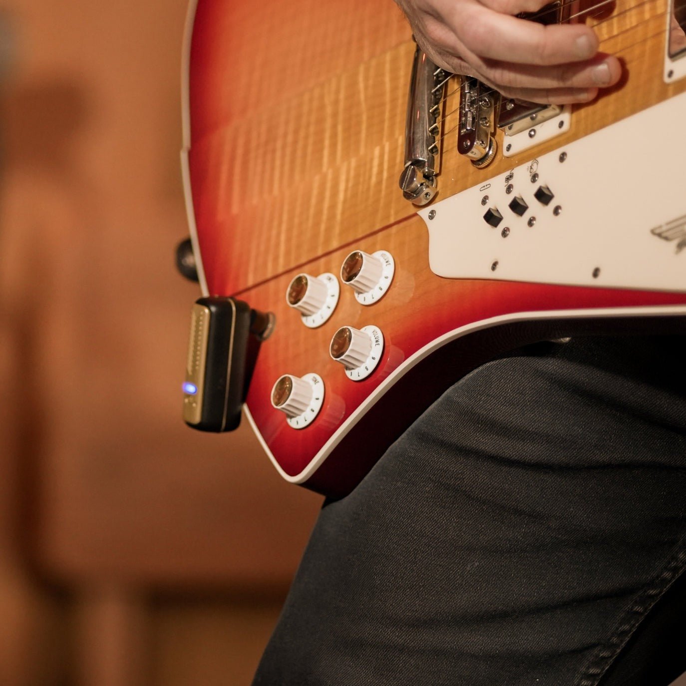 Positive Grid Ultra - Low Latency Wireless Guitar System, Gold by Coast Music