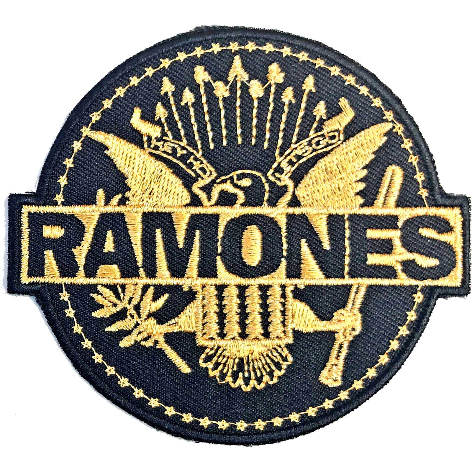 RAMONES STANDARD PATCH: GOLD SEAL by Rock Off Trade