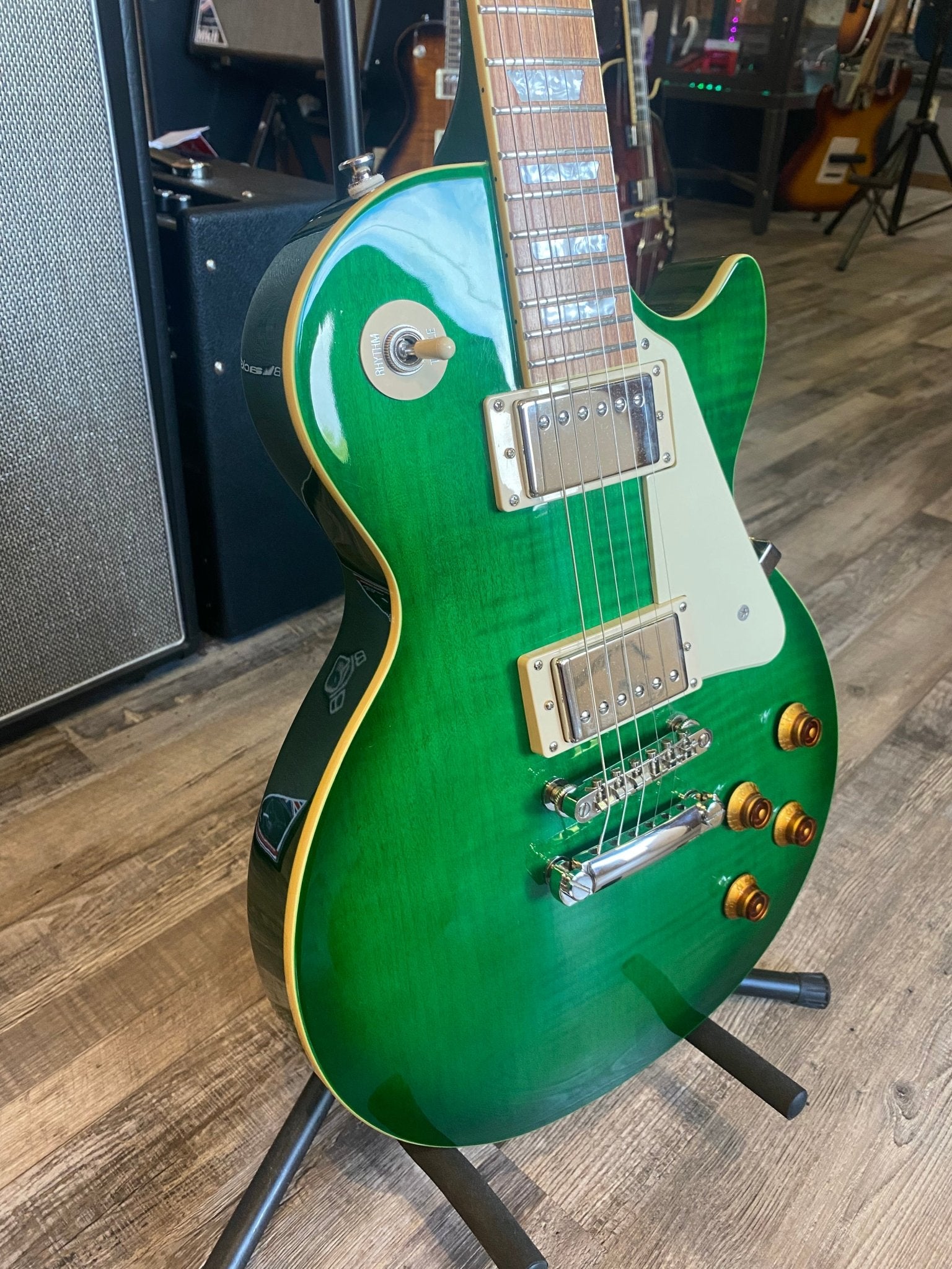 RARE Used Epiphone Les Paul Standard Translucent Green by Used