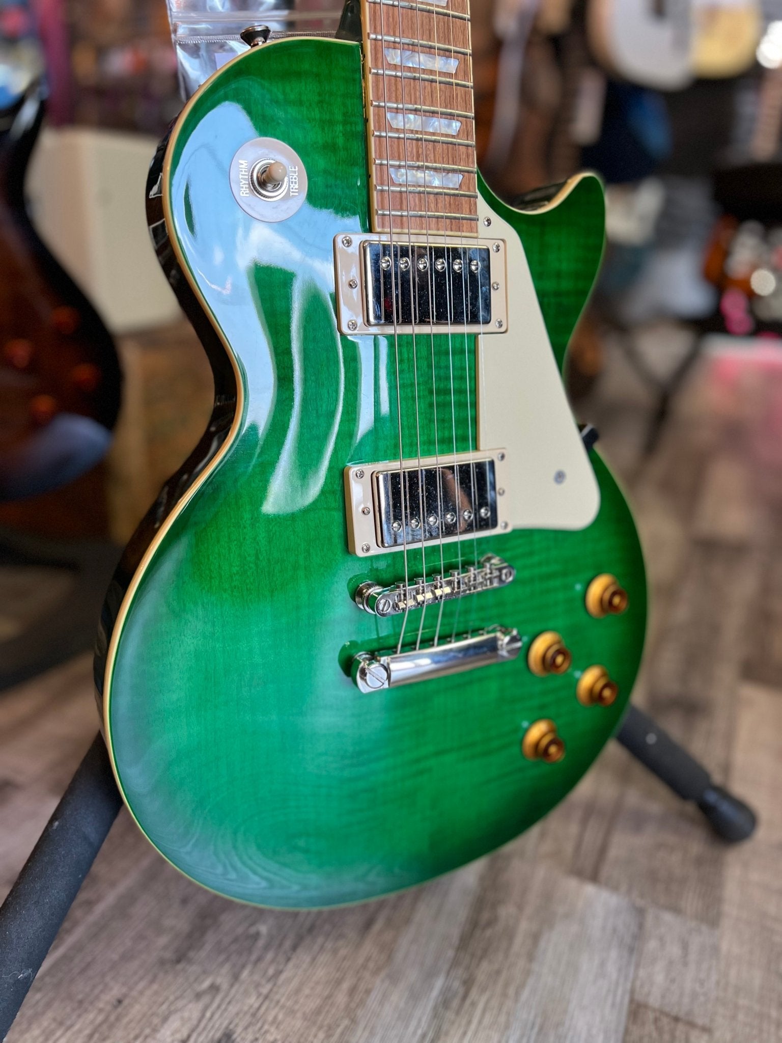 RARE Used Epiphone Les Paul Standard Translucent Green by Used
