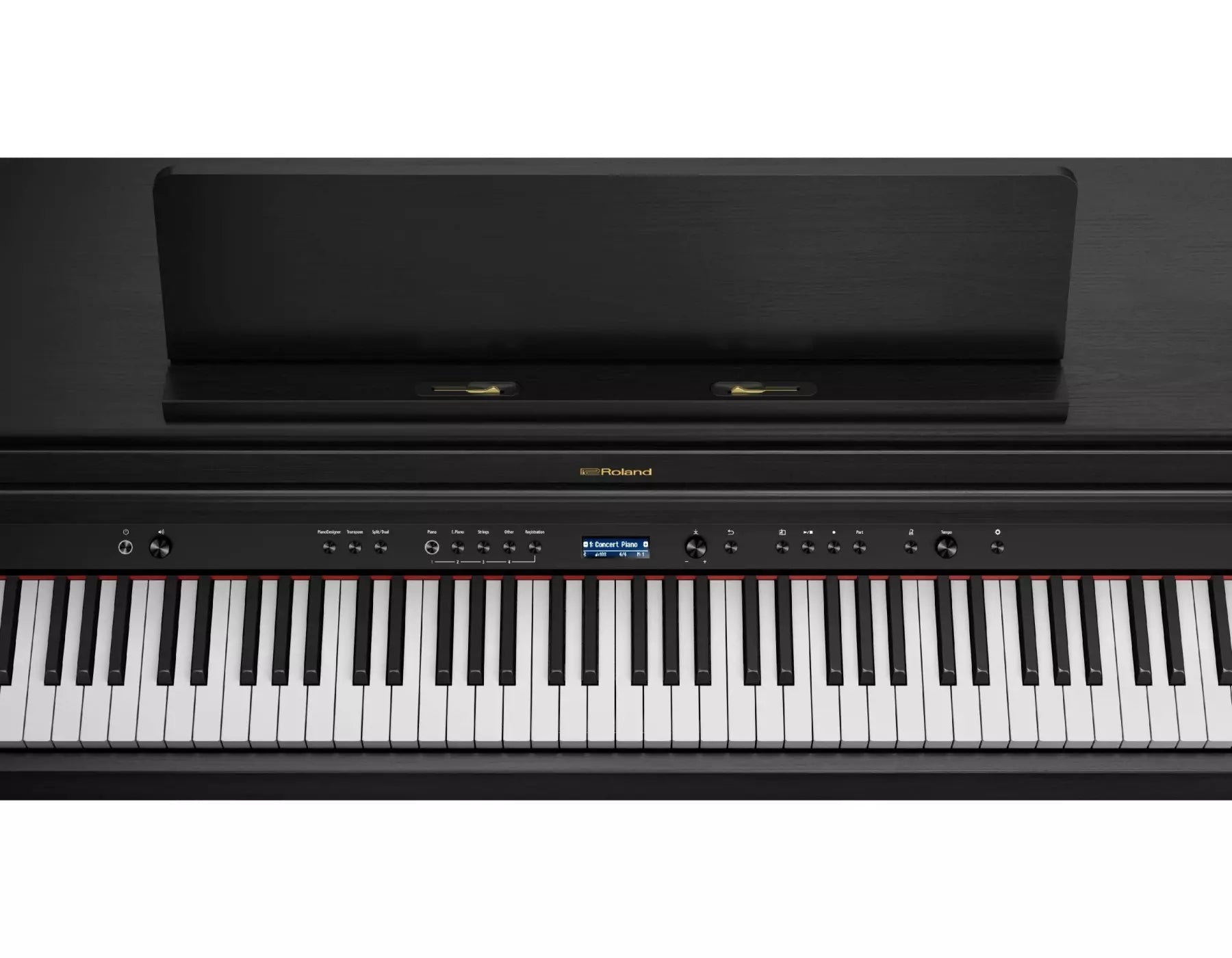 Roland HP704 Digital Piano with Stand - Charcoal Black by Roland Canada