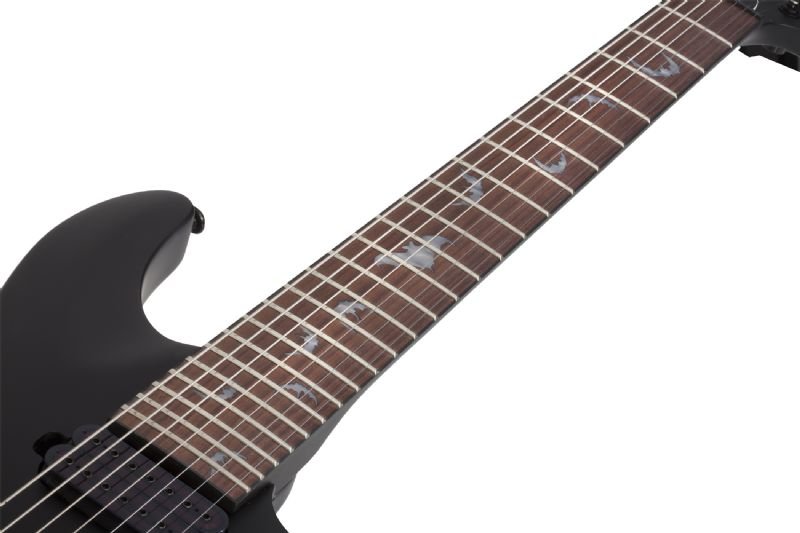 Schecter Damien - 7 7 - String Electric Guitar, Satin Black by Erikson Music