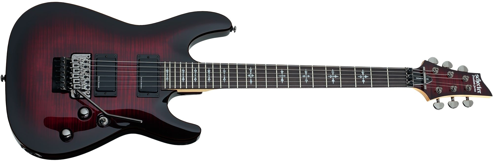 Schecter Demon 6 FR Series Crimson Burst by Erikson Music