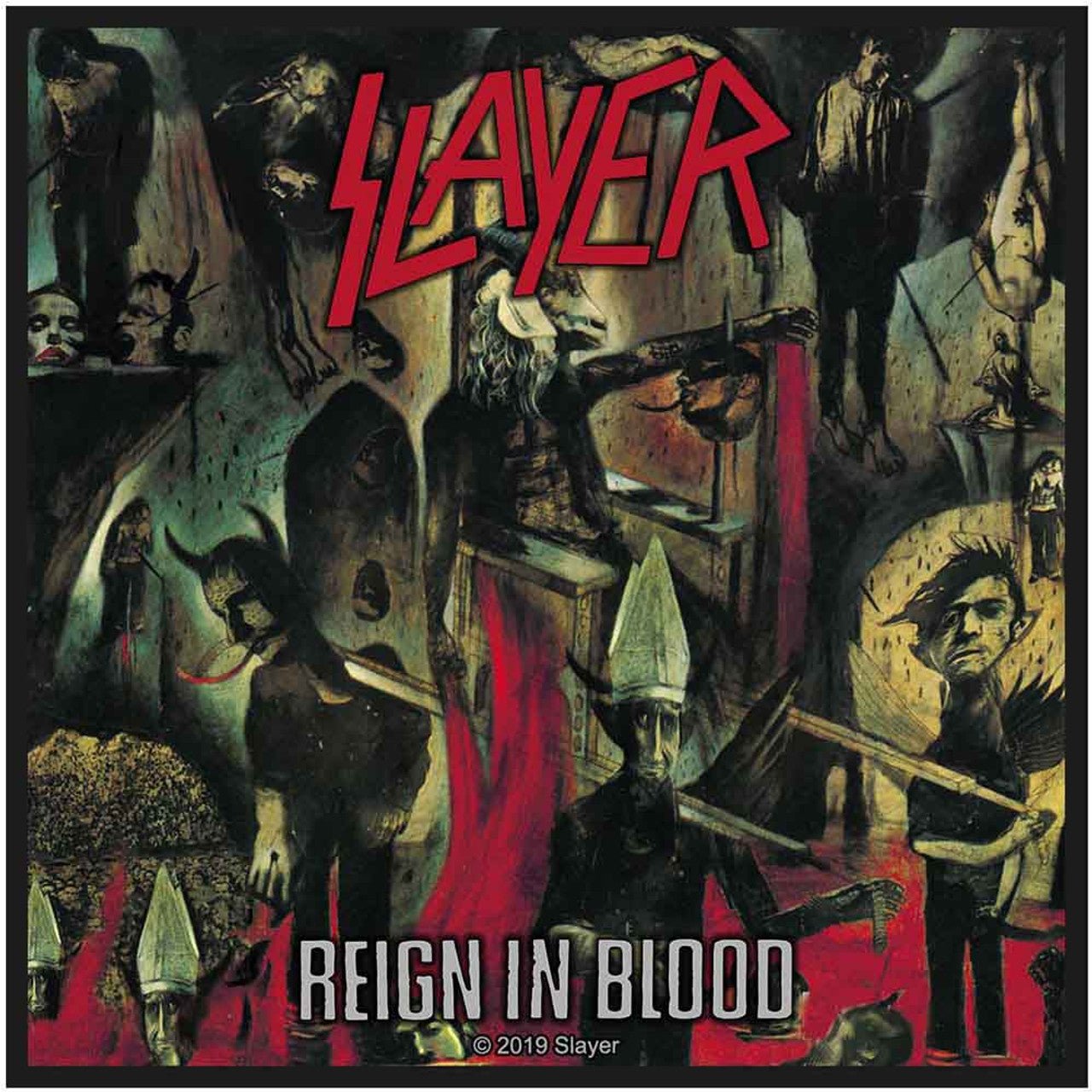 Slayer Standard Patch: Reign In Blood by Rock Off Trade