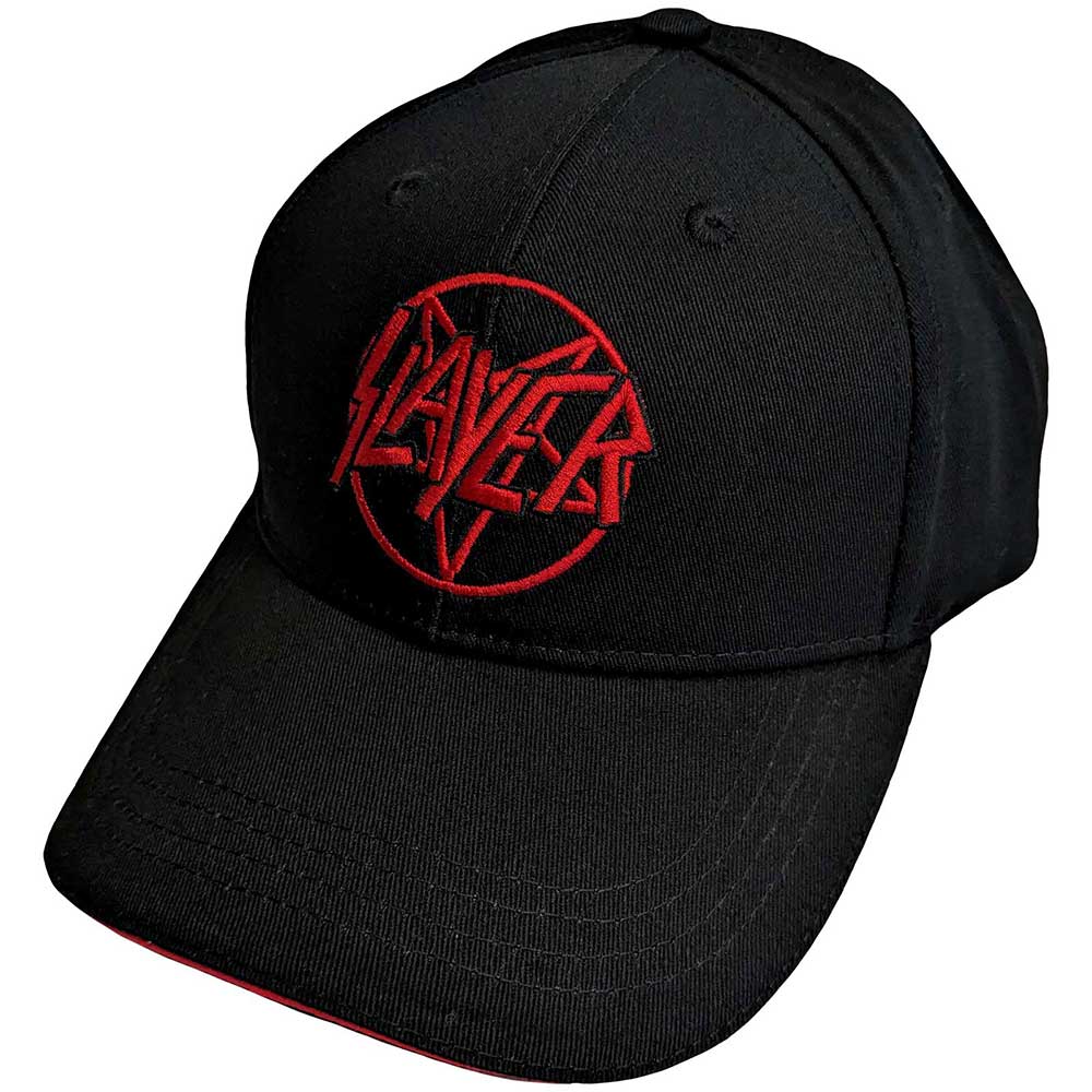 SLAYER UNISEX BASEBALL CAP: PENTAGRAM LOGO by Rock Off Trade