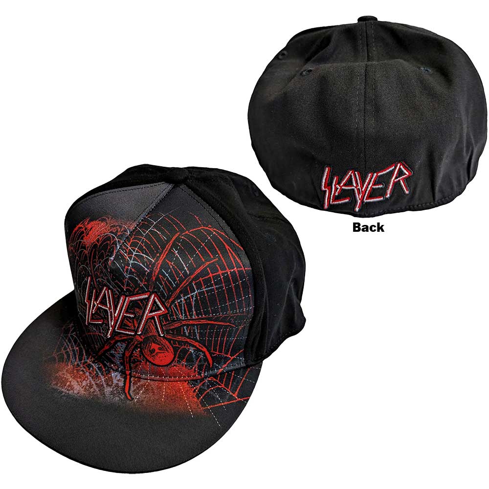 SLAYER UNISEX SNAPBACK CAP: SPIDERWEB by Rock Off Trade