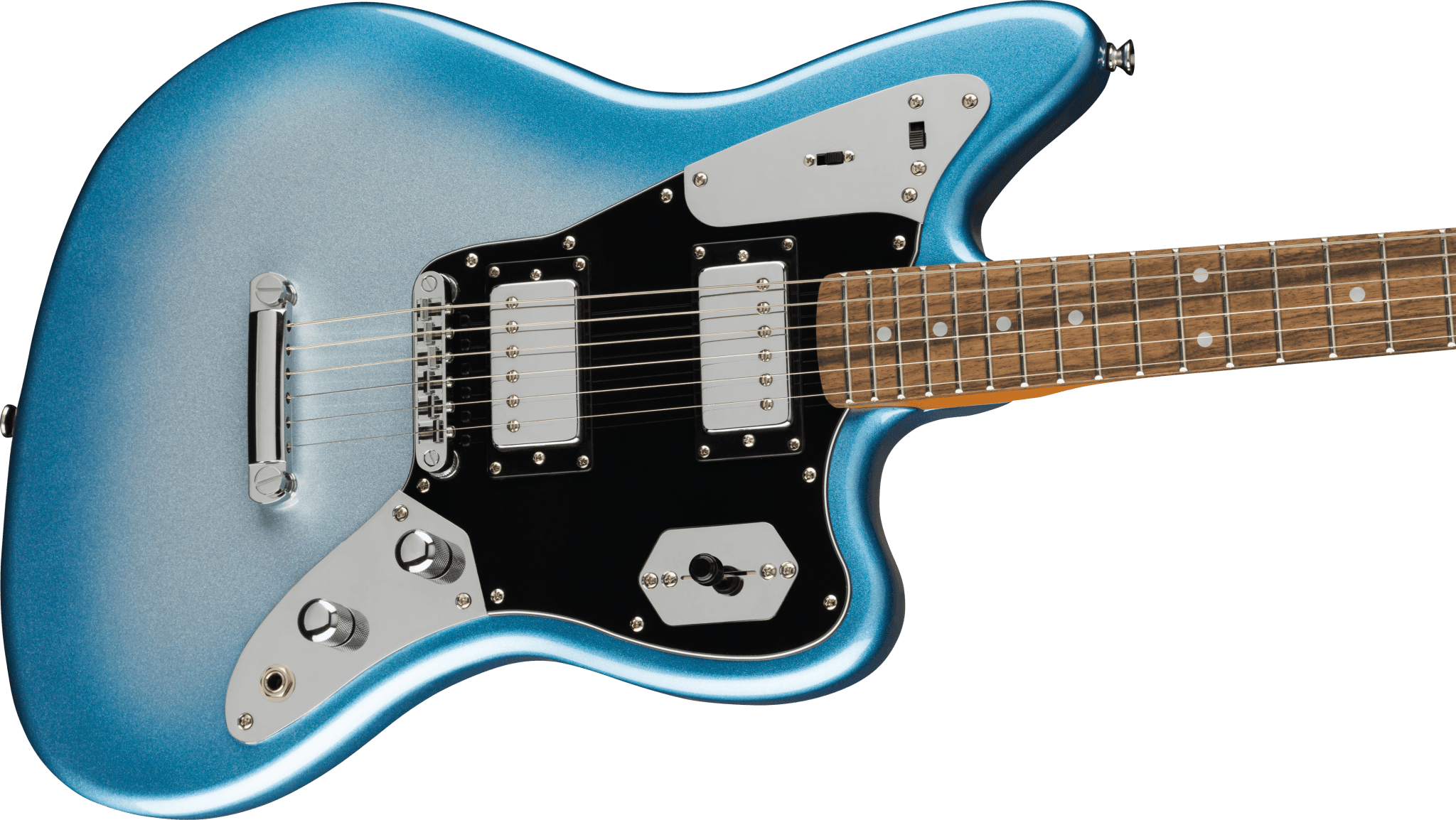 Squier Contemporary Jaguar® HH ST, Laurel Fingerboard, Black Pickguard, Sky Burst Metallic by FMIC