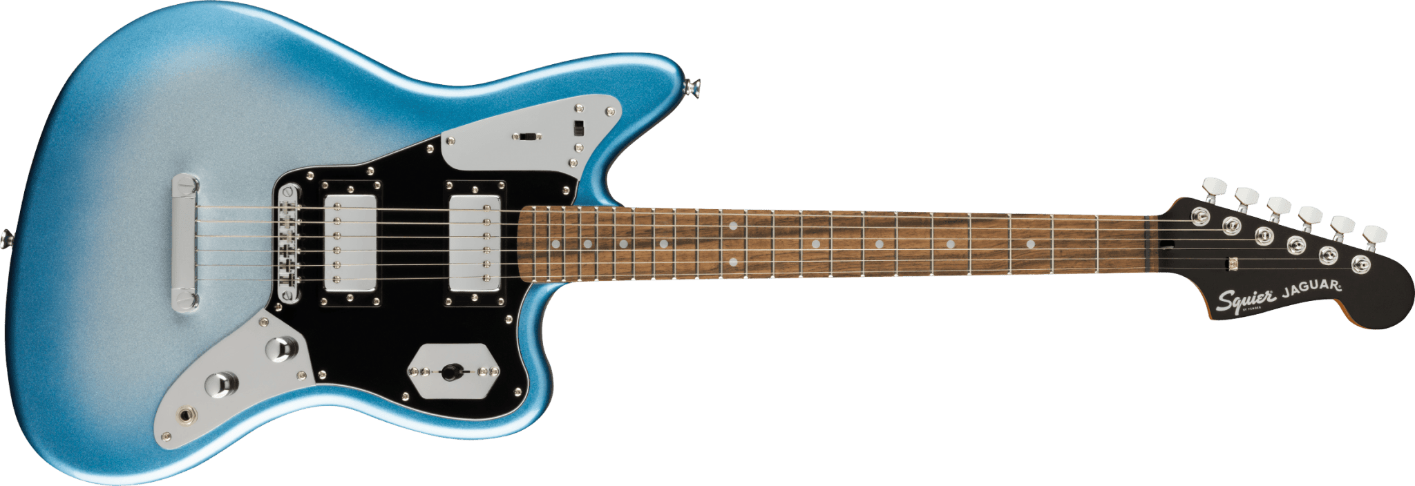 Squier Contemporary Jaguar® HH ST, Laurel Fingerboard, Black Pickguard, Sky Burst Metallic by FMIC