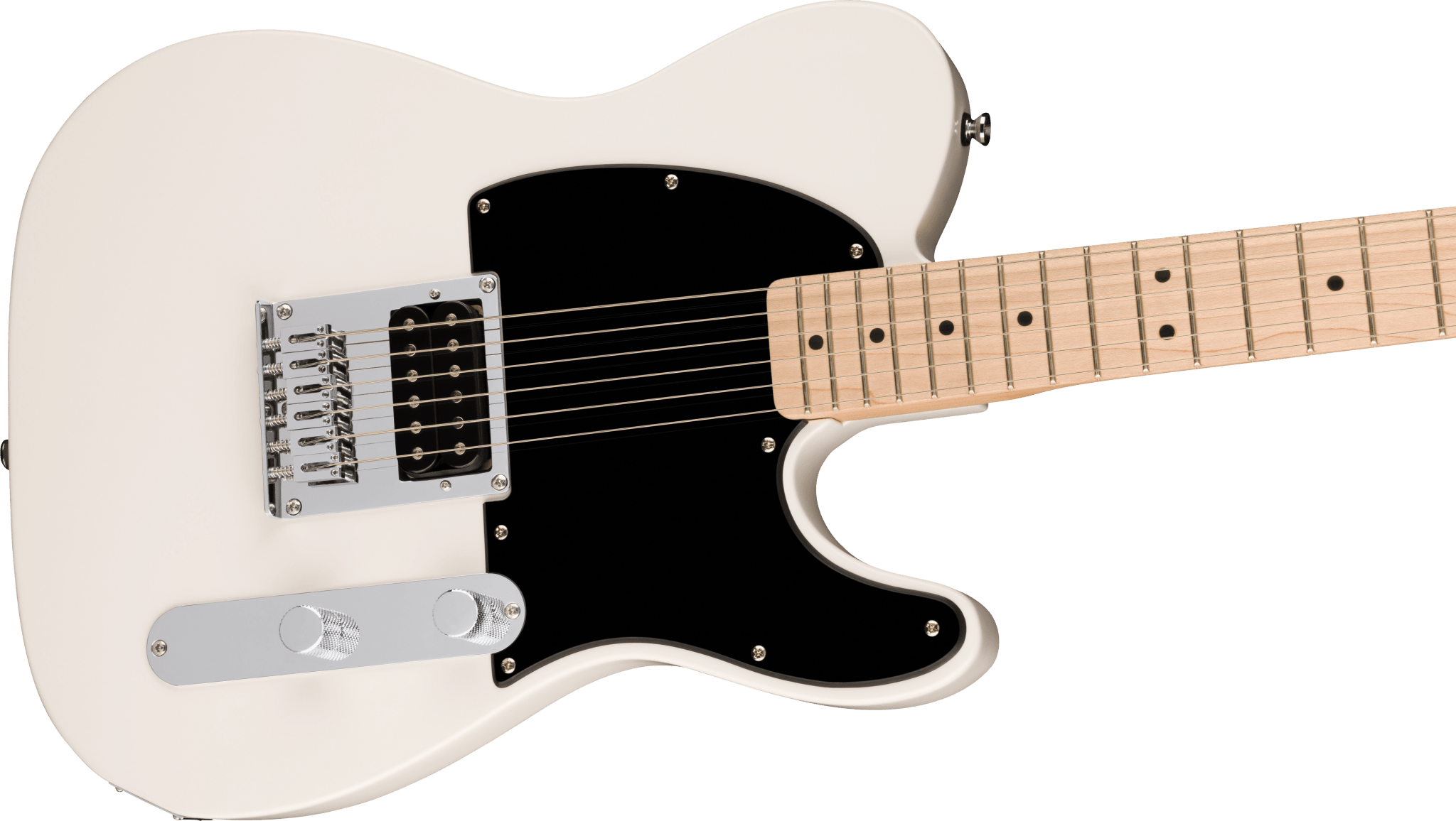 Squier Sonic™ Esquire® H, Maple Fingerboard, Black Pickguard, Arctic White by FMIC