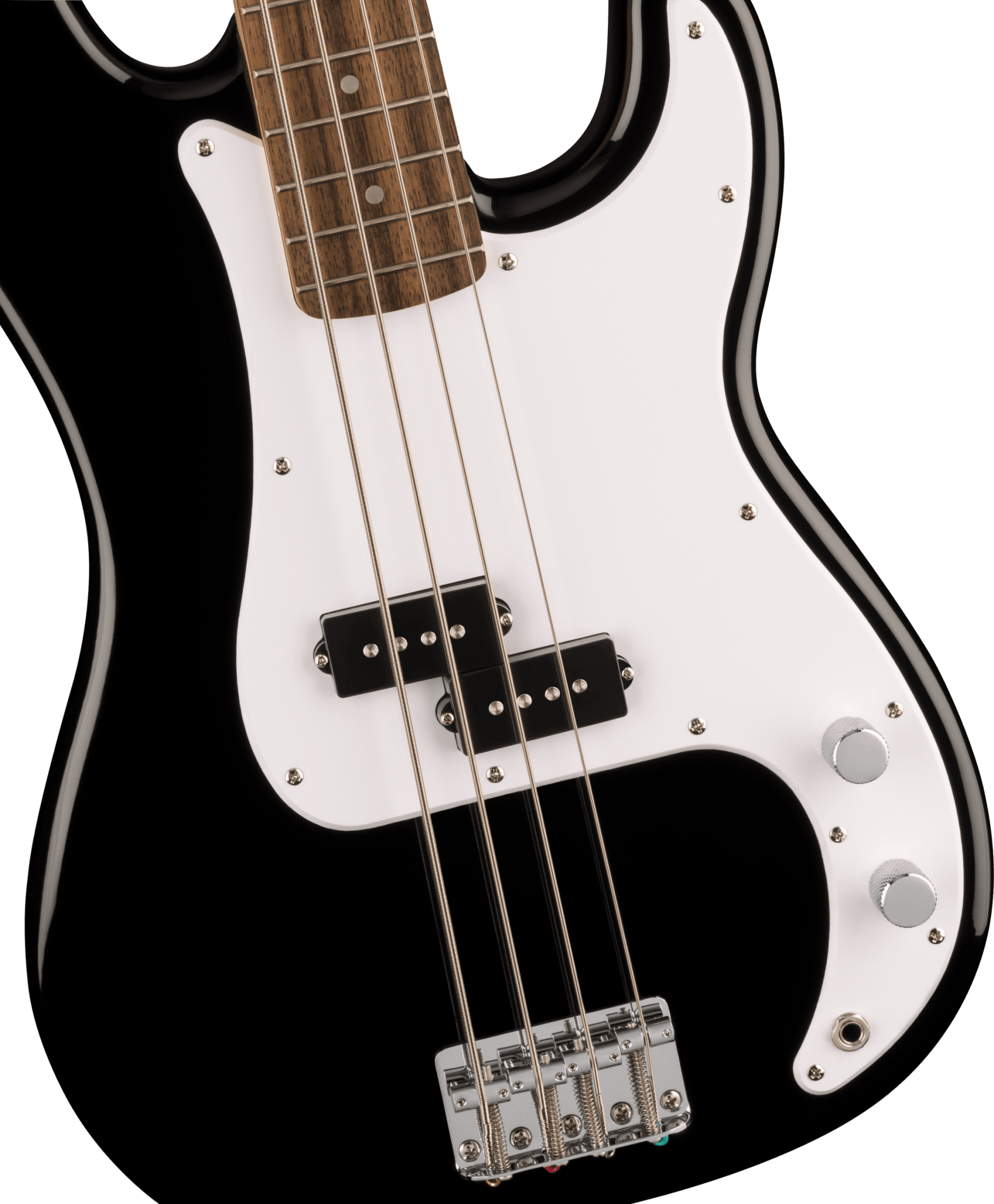 Squier Sonic™ Precision Bass®, Laurel Fingerboard, White Pickguard, Black by FMIC