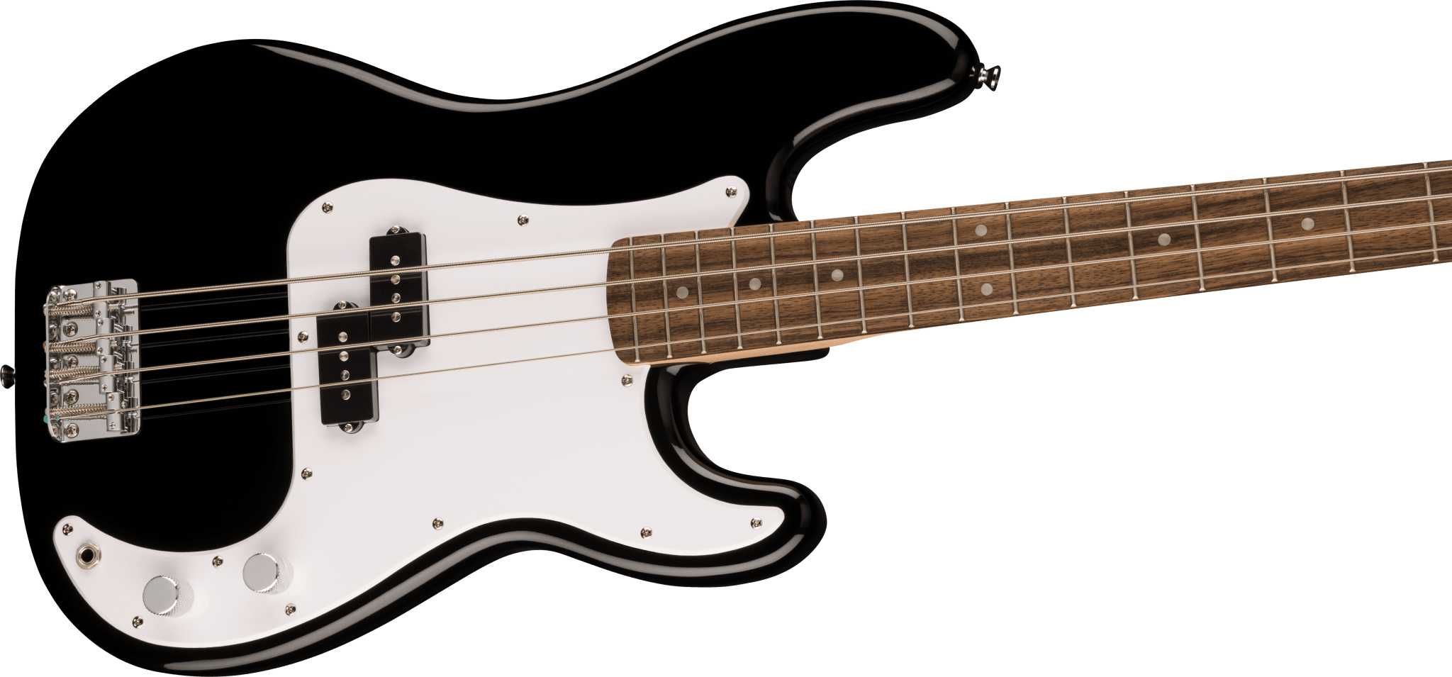 Squier Sonic™ Precision Bass®, Laurel Fingerboard, White Pickguard, Black by FMIC