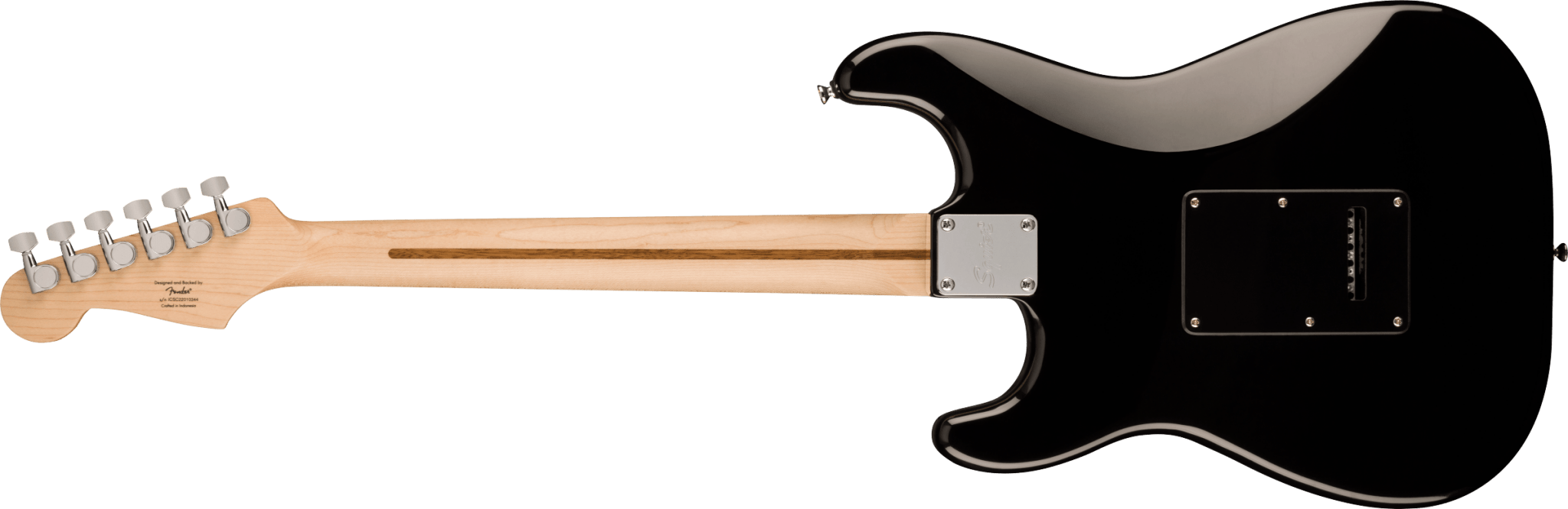 Squier Sonic® Stratocaster® HSS, Maple Fingerboard, Black Pickguard, Black by FMIC