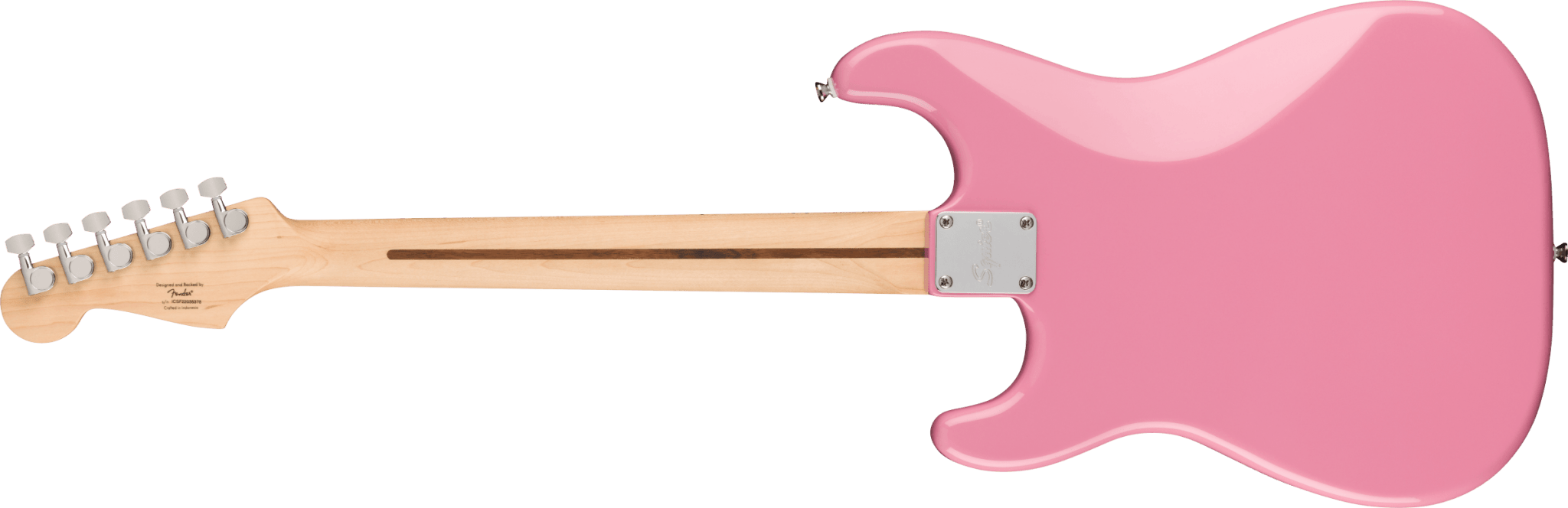 Squier Sonic™ Stratocaster® HT H, Maple Fingerboard, White Pickguard, Flash Pink by FMIC