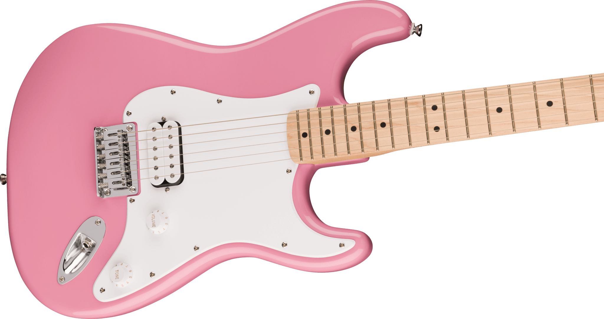 Squier Sonic™ Stratocaster® HT H, Maple Fingerboard, White Pickguard, Flash Pink by FMIC