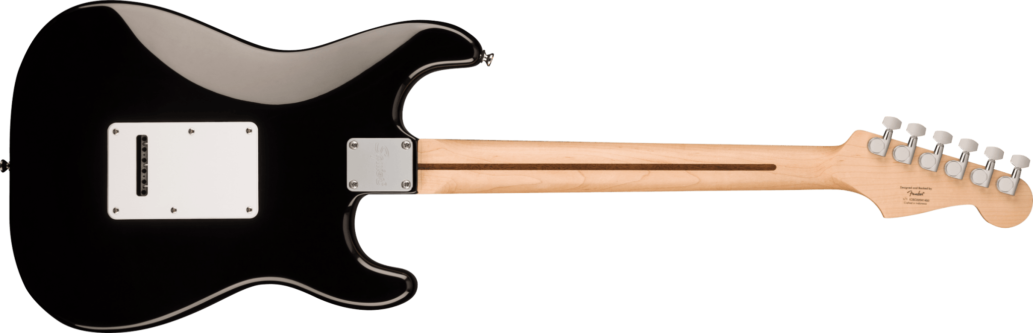 Squier Sonic™ Stratocaster® Left - Handed, Maple Fingerboard, White Pickguard, Black by FMIC