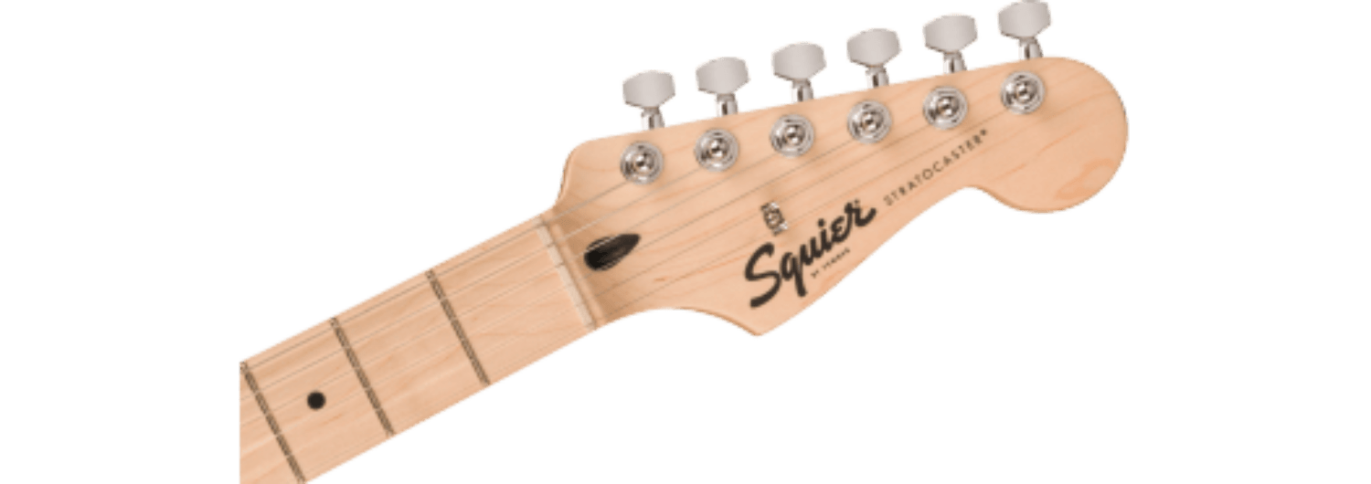 Squier Sonic® Stratocaster®, Maple Fingerboard, White Pickguard, Black by FMIC