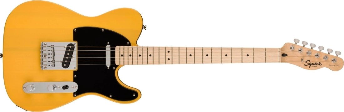 Squier Sonic™ Telecaster®, Maple Fingerboard, Black Pickguard, Butterscotch Blonde by FMIC