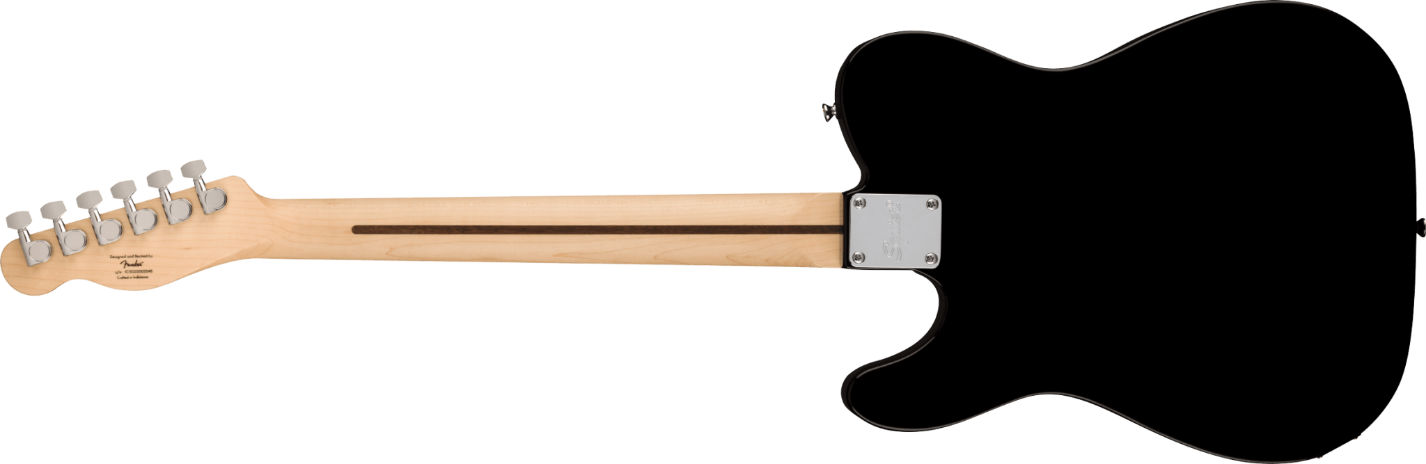 Squier Sonic™ Telecaster®, Maple Fingerboard, White Pickguard, Black by FMIC