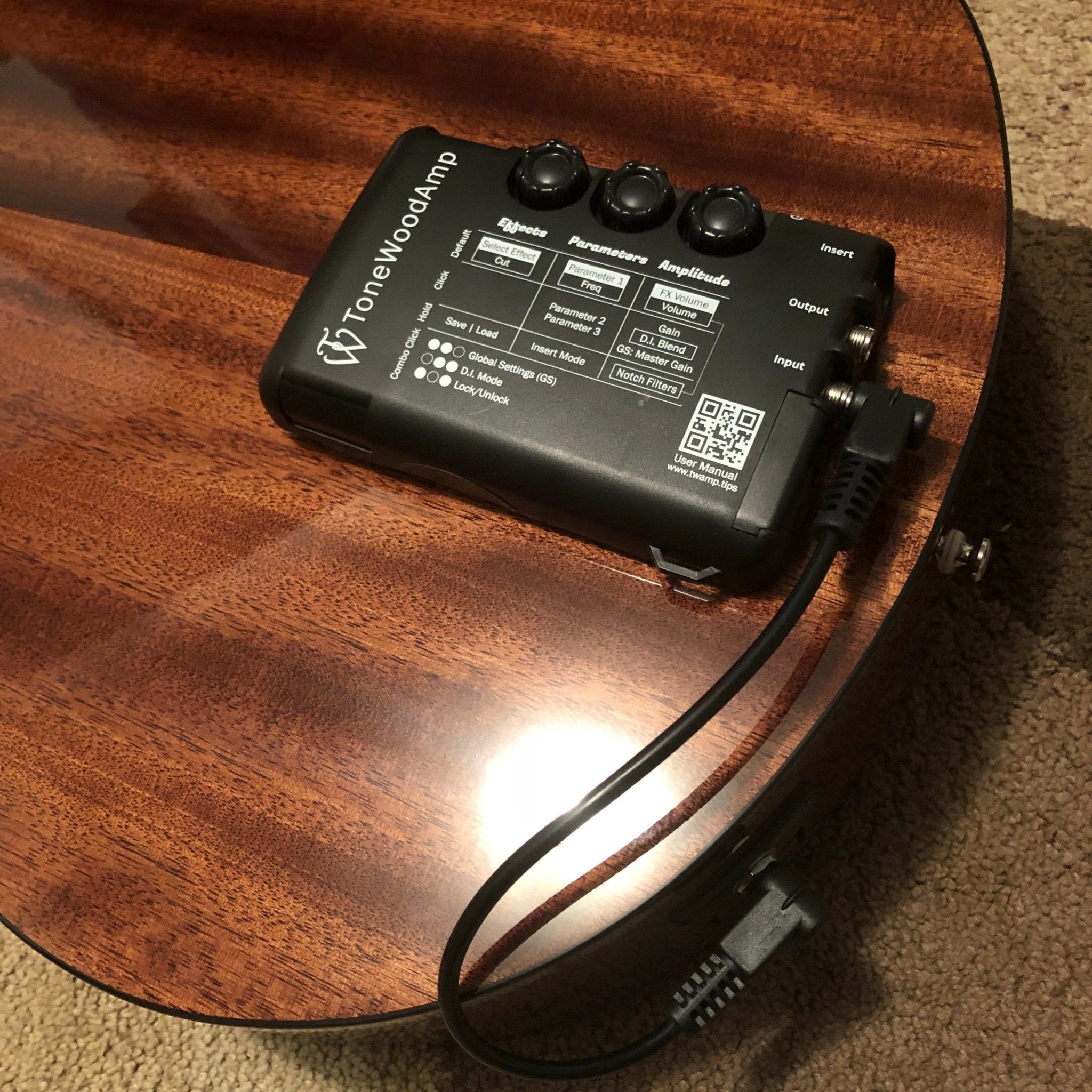 ToneWoodAmp SOLO + Additional X - Brace by HONZ Technologies