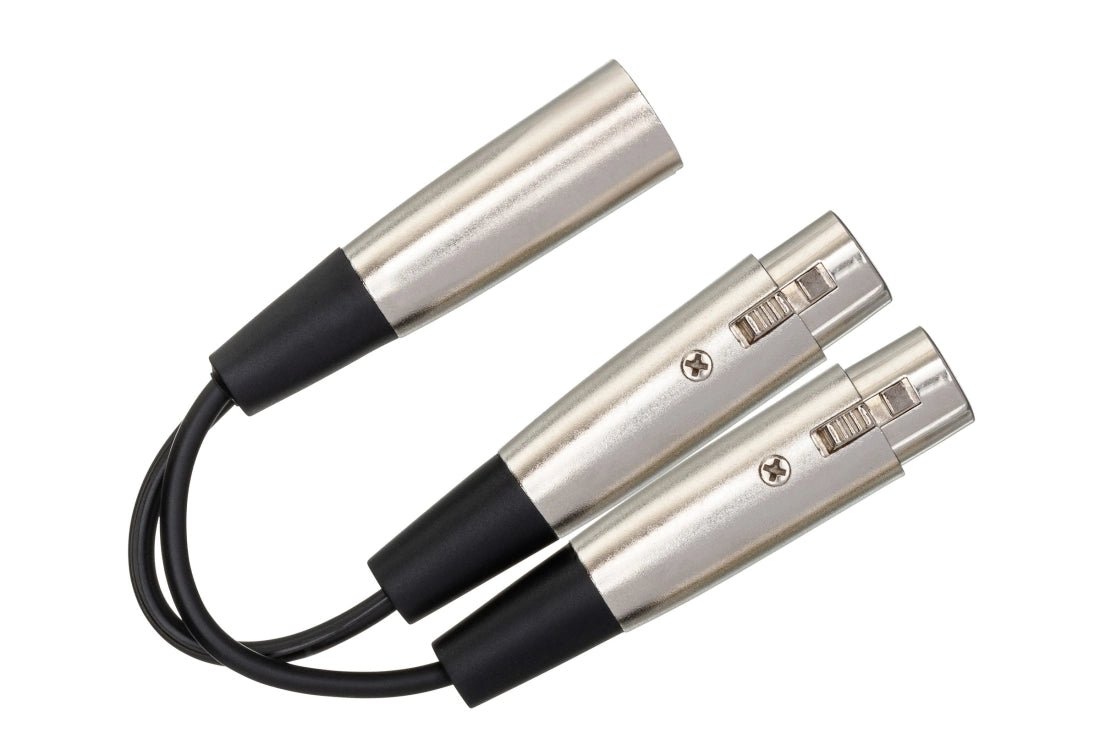Y Cable, Dual XLR3F to XLR3M - 1.5 Foot by Yorkville