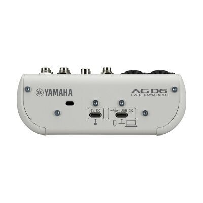 Yamaha AG06MK2 6 - Channel Live Streaming Loopback Audio USB Mixer - White by Yamaha