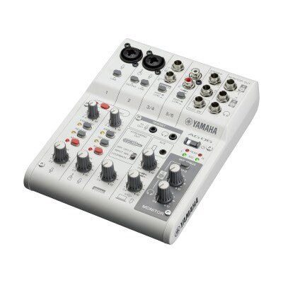 Yamaha AG06MK2 6 - Channel Live Streaming Loopback Audio USB Mixer - White by Yamaha