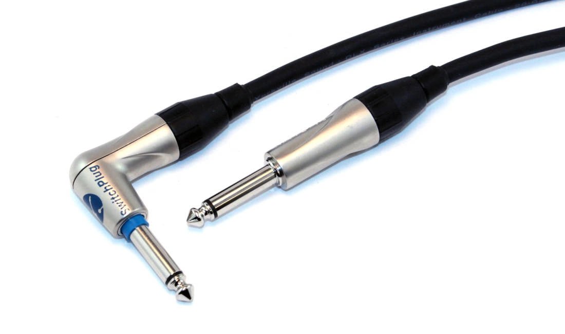 Yorkville Sound DLX Series Premium Silent Switching Right Angle Guitar Cable - 20ft by Yorkville