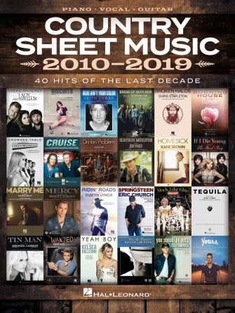 COUNTRY SHEET MUSIC 2010-2019 - Piano/Vocal/Guitar